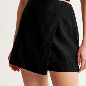Abercrombie & Fitch scarlett linen wrap skort